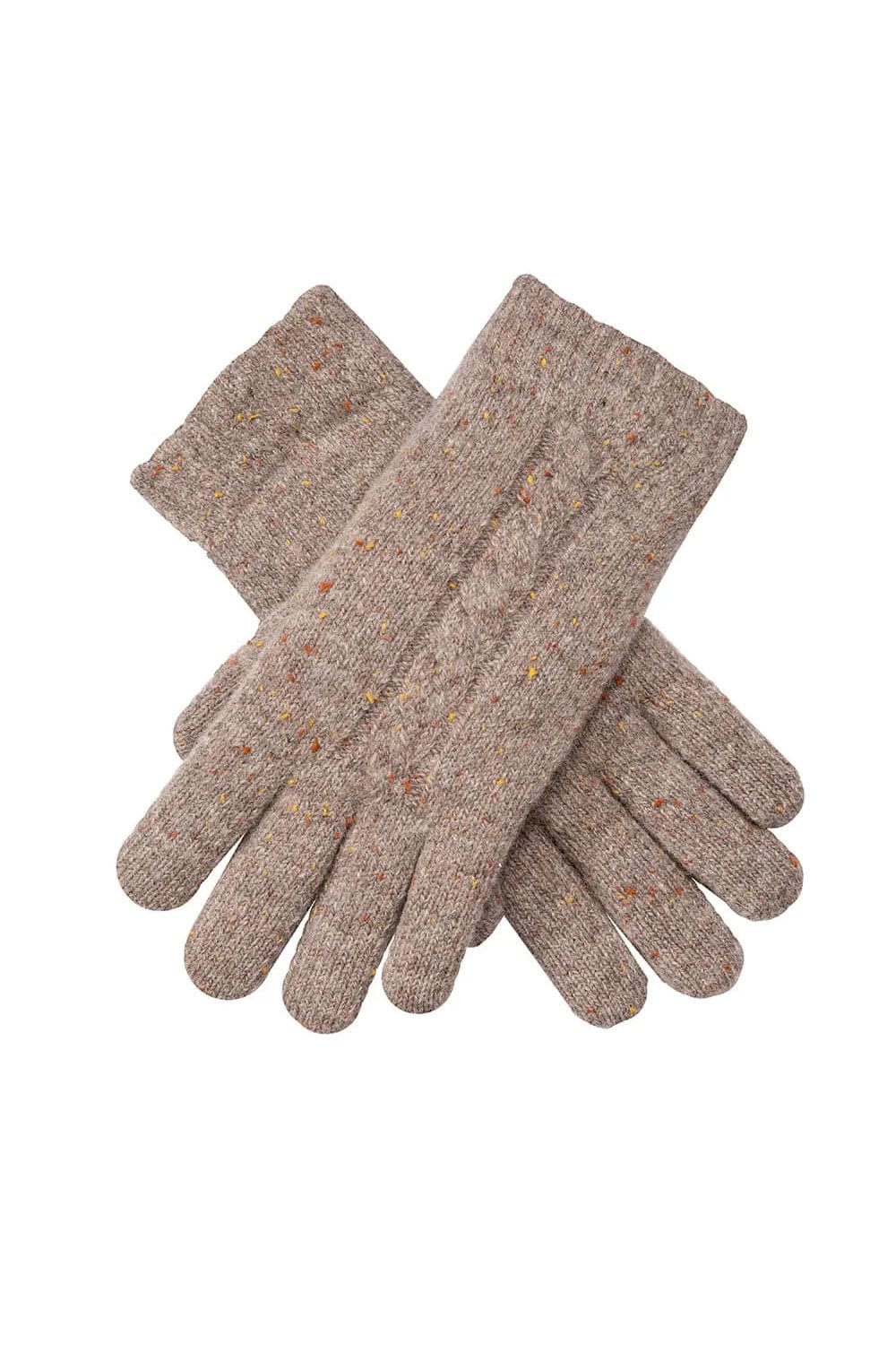 Dents Cable Knit Marl Gloves - Oatmeal 6-3278_OATMEAL_OS