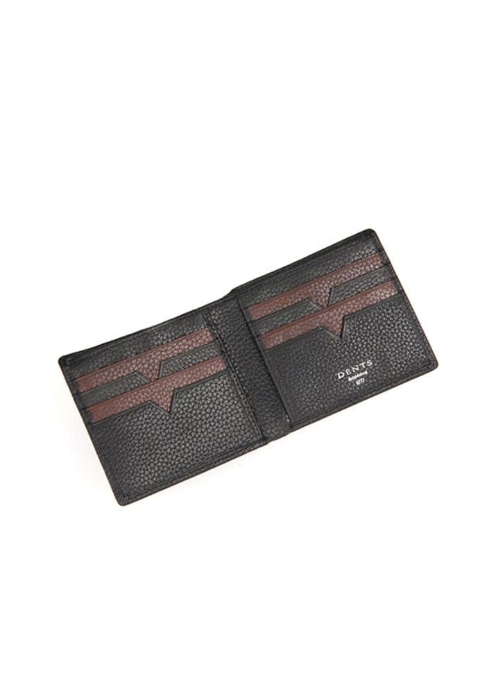Dents Derwent Pebble Grain Leather Billfold RFID Wallet - Black/Brown 23-5543_BLACKBROWN_OS