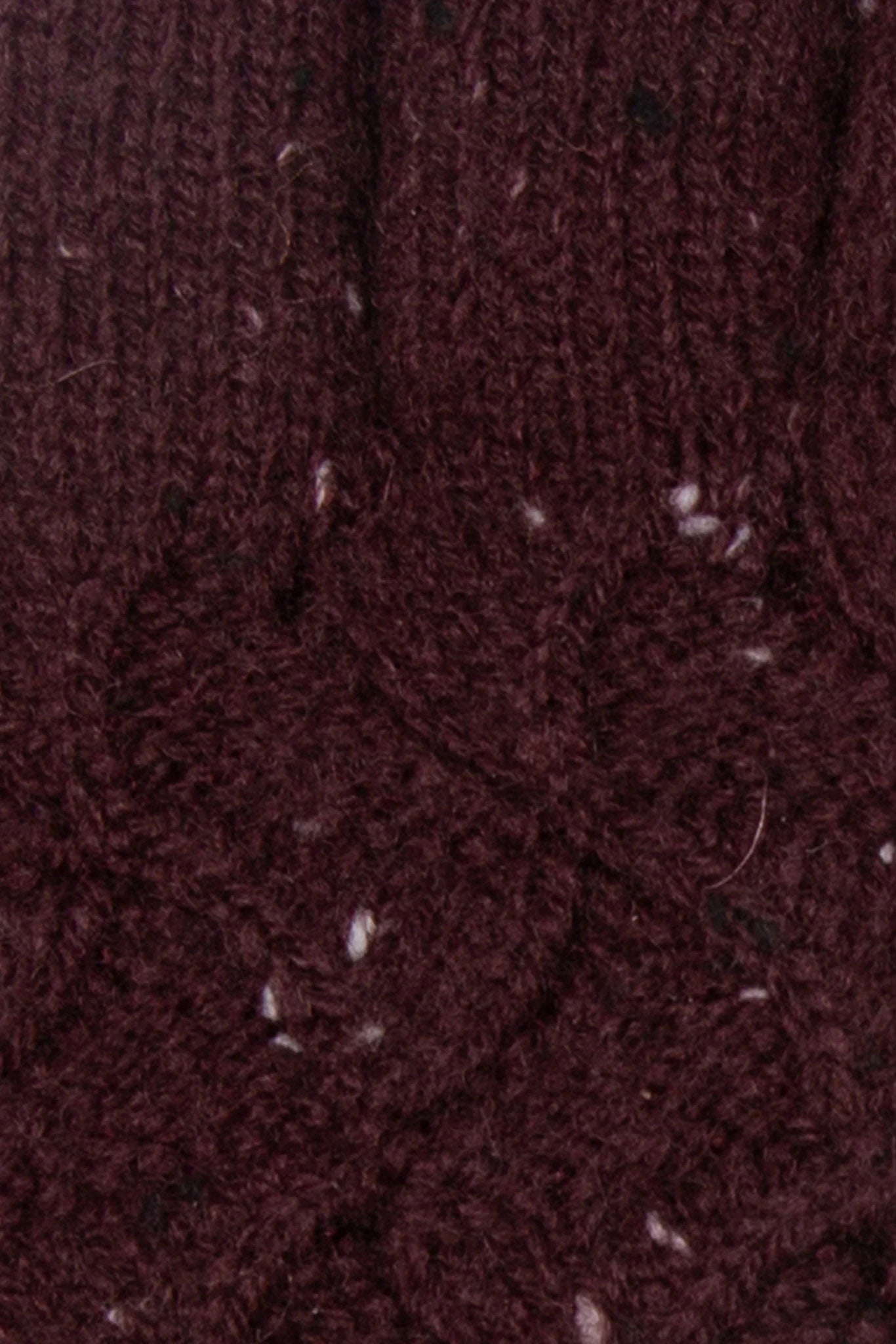 Dents Lace Knit Marl Gloves - Burgundy 6-3231_BURGINDY_OS