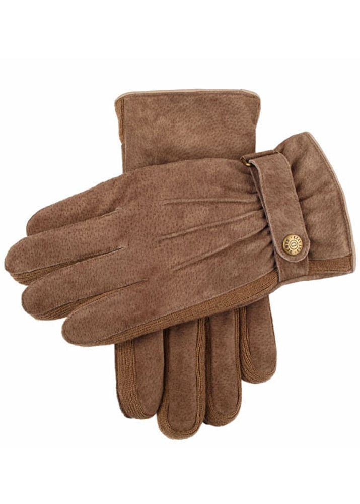 Dents Mens Chester Warm Outdoor Suede Gloves - Oatmeal