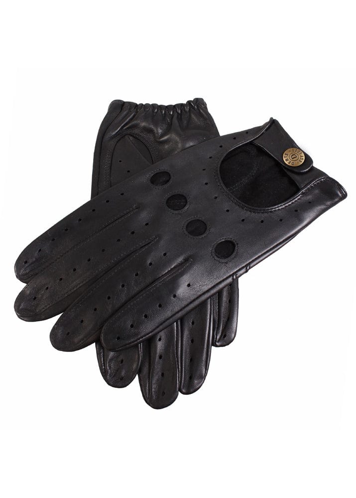 Dents Mens Delta Hairsheep Leather Classic Driving Gloves - Black