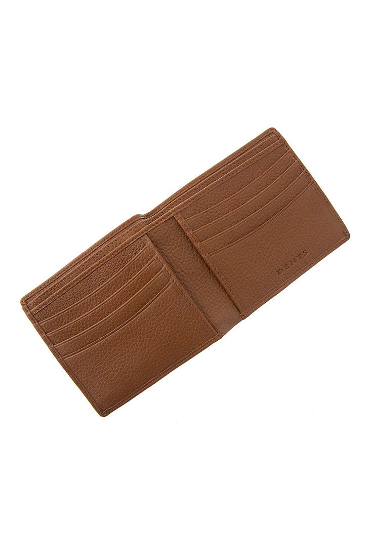 Dents Mens Pebble Grain Leather Slim RFID Billfold Wallet - Cognac 23-5501_COGNAC_OS