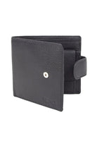 Dents Mens Pebble Grain Leather Stud Closure RFID Wallet - Black 23-5502_BLACK_OS