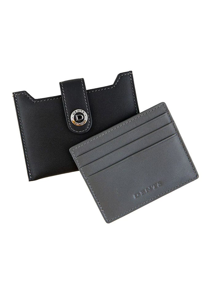 Dents RFID Protected Leather Credit Card Holder - Black/Slate 23-5551_BLACK/SLATE_OS