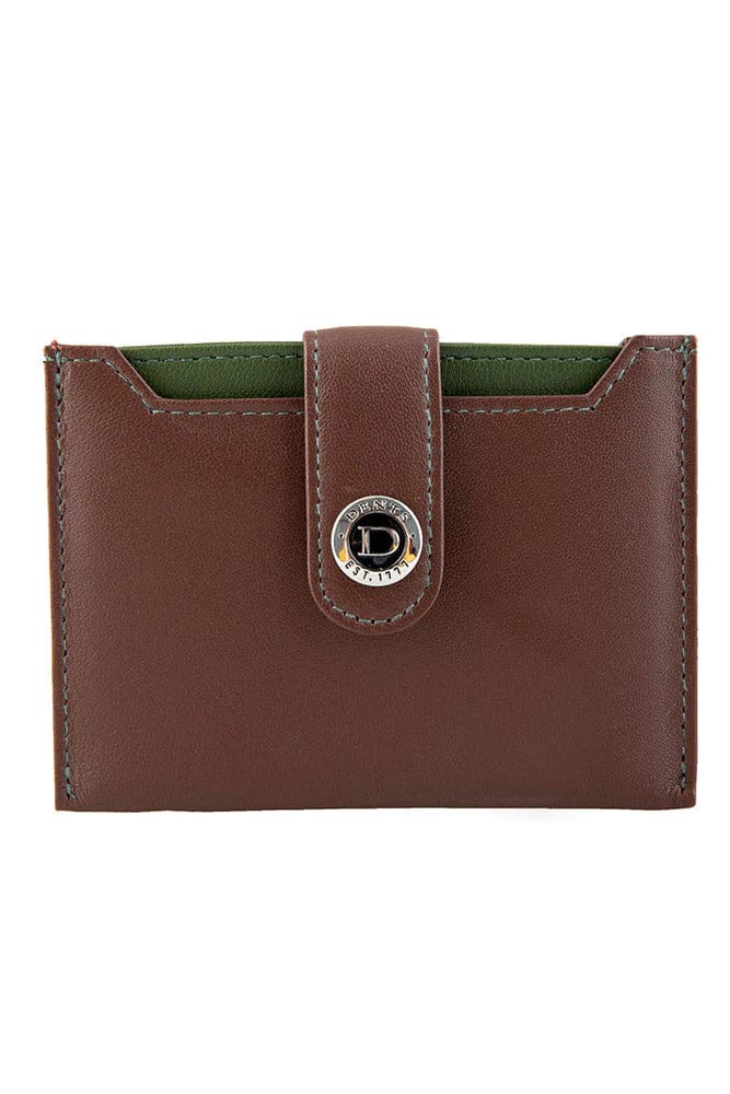 Dents RFID Protected Leather Credit Card Holder - Tan/Olive 23-5551_TAN/OLIVE_OS