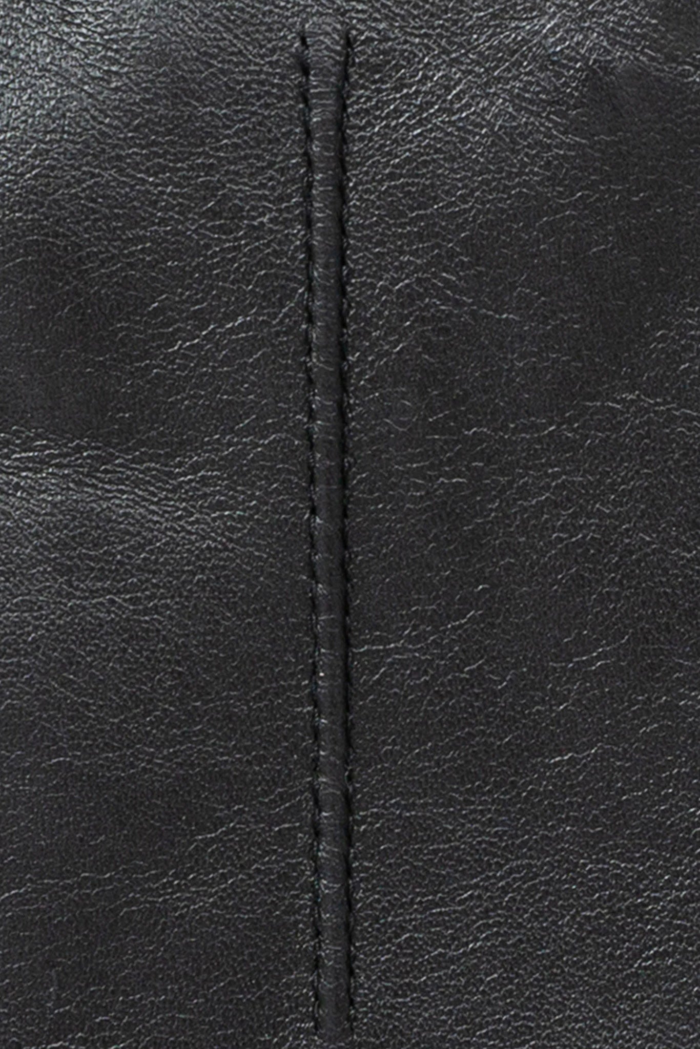 Dents Single Point Lined Leather Gloves - Black