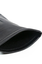 Dents Single Point Lined Leather Gloves - Black