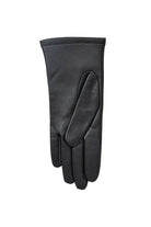 Dents Single Point Lined Leather Gloves - Black