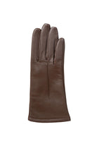 Dents Single Point Lined Leather Gloves - Chestnut