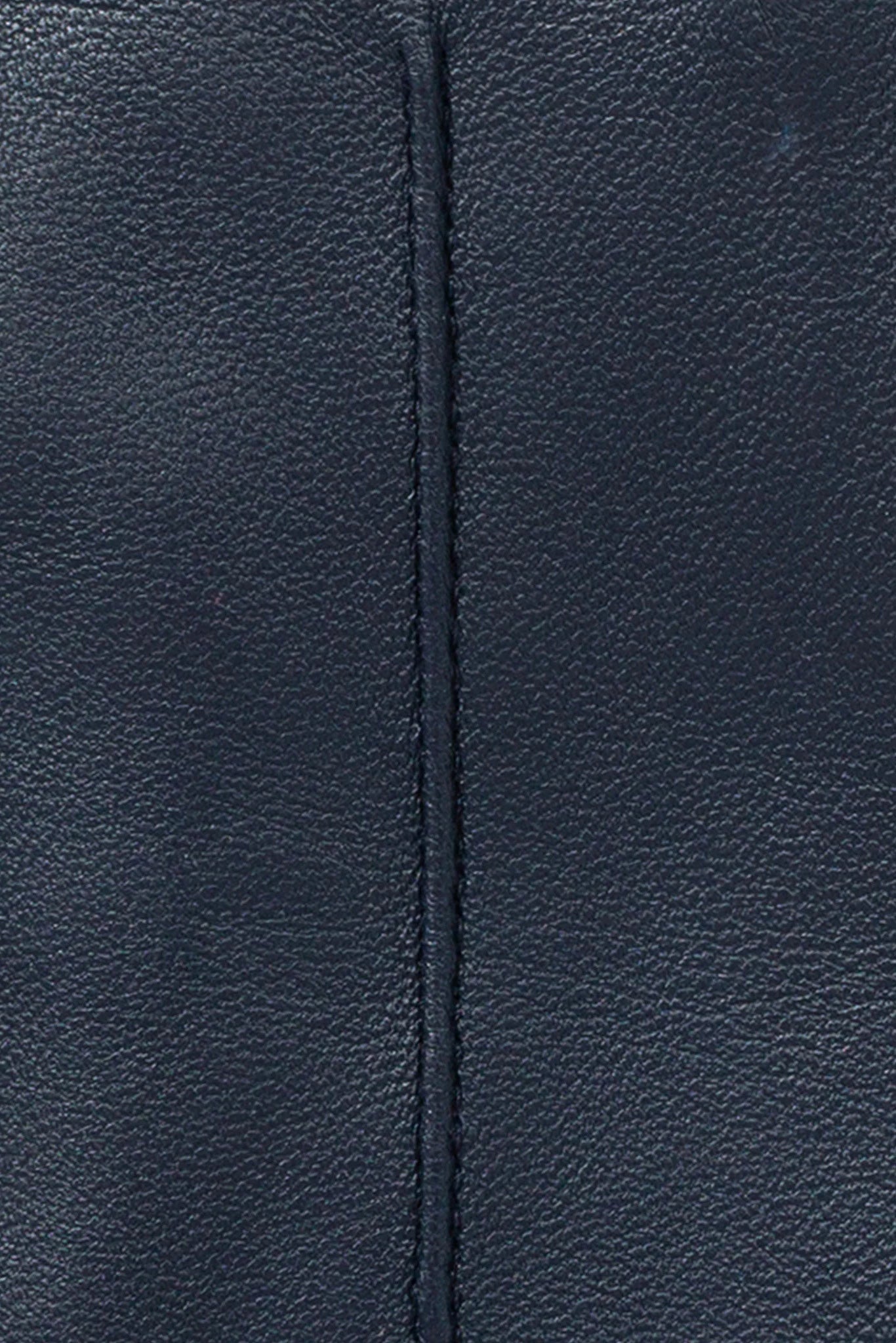 Dents Single Point Lined Leather Gloves - Navy
