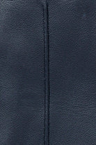 Dents Single Point Lined Leather Gloves - Navy