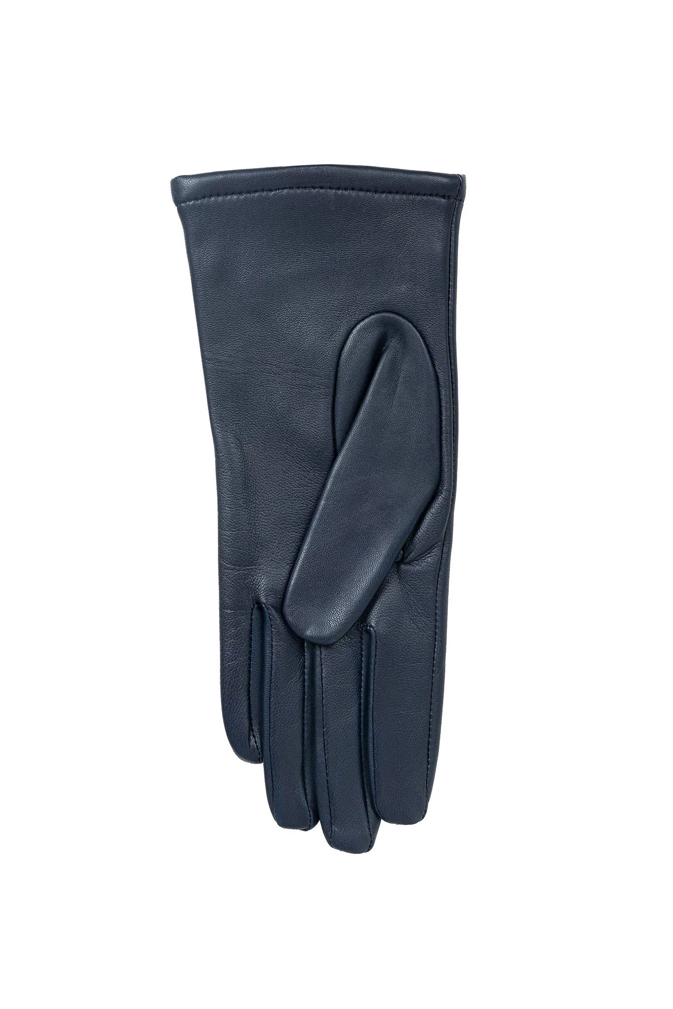 Dents Single Point Lined Leather Gloves - Navy