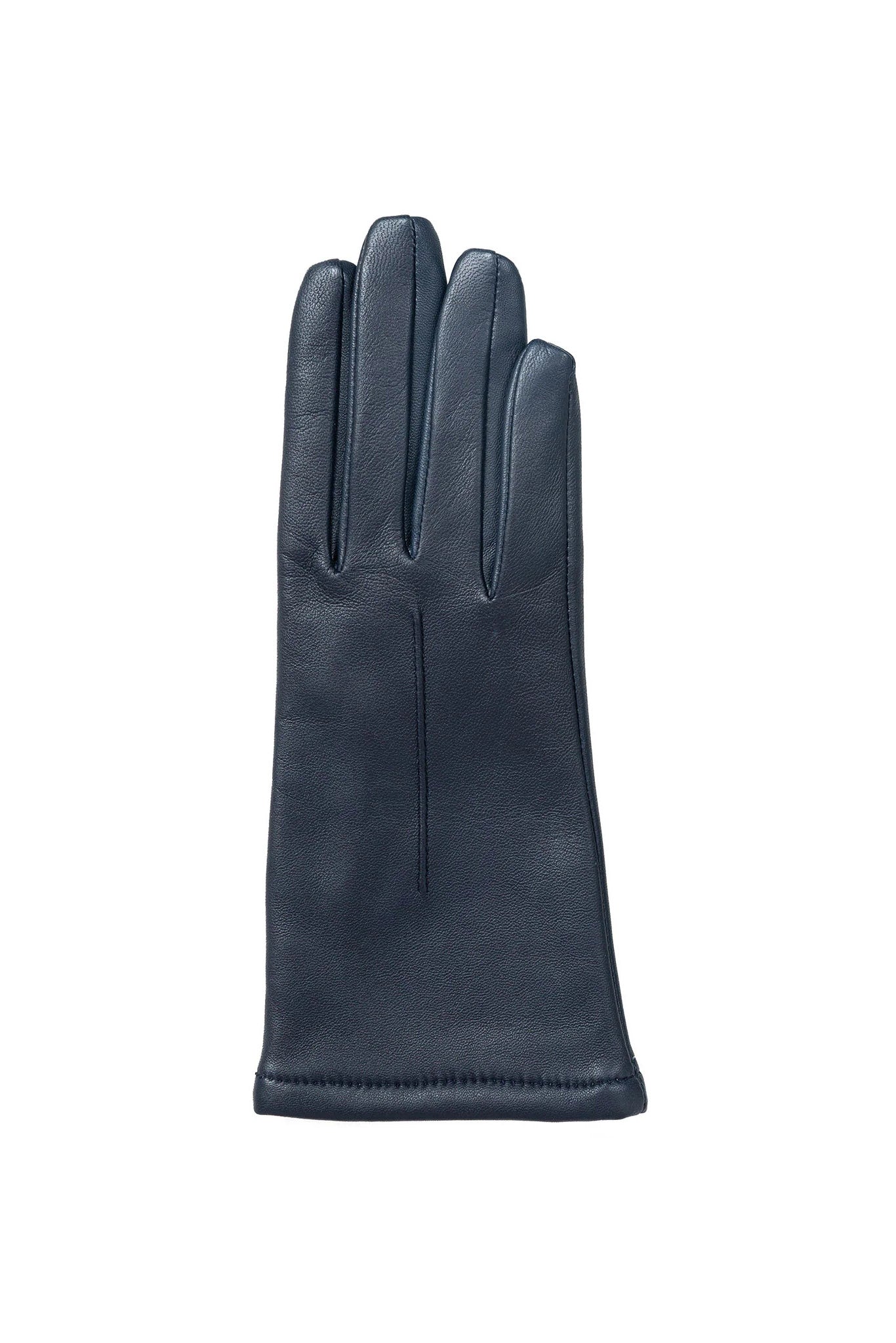 Dents Single Point Lined Leather Gloves - Navy
