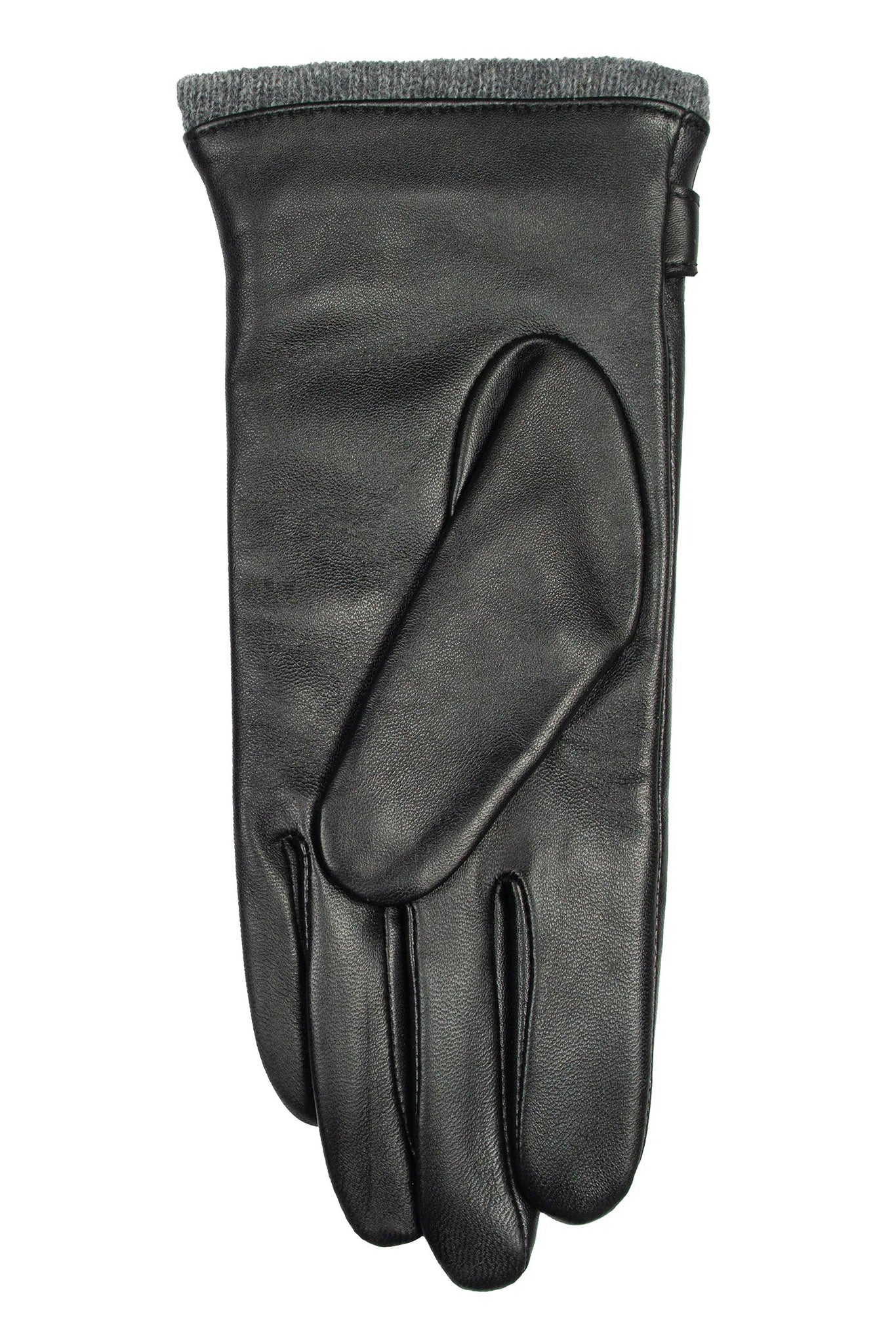Dents Touchscreen Water-Resistant Wool Lined Leather Gloves - Black
