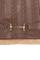 Dents Touchscreen Water-Resistant Wool Lined Leather Gloves - Chestnut