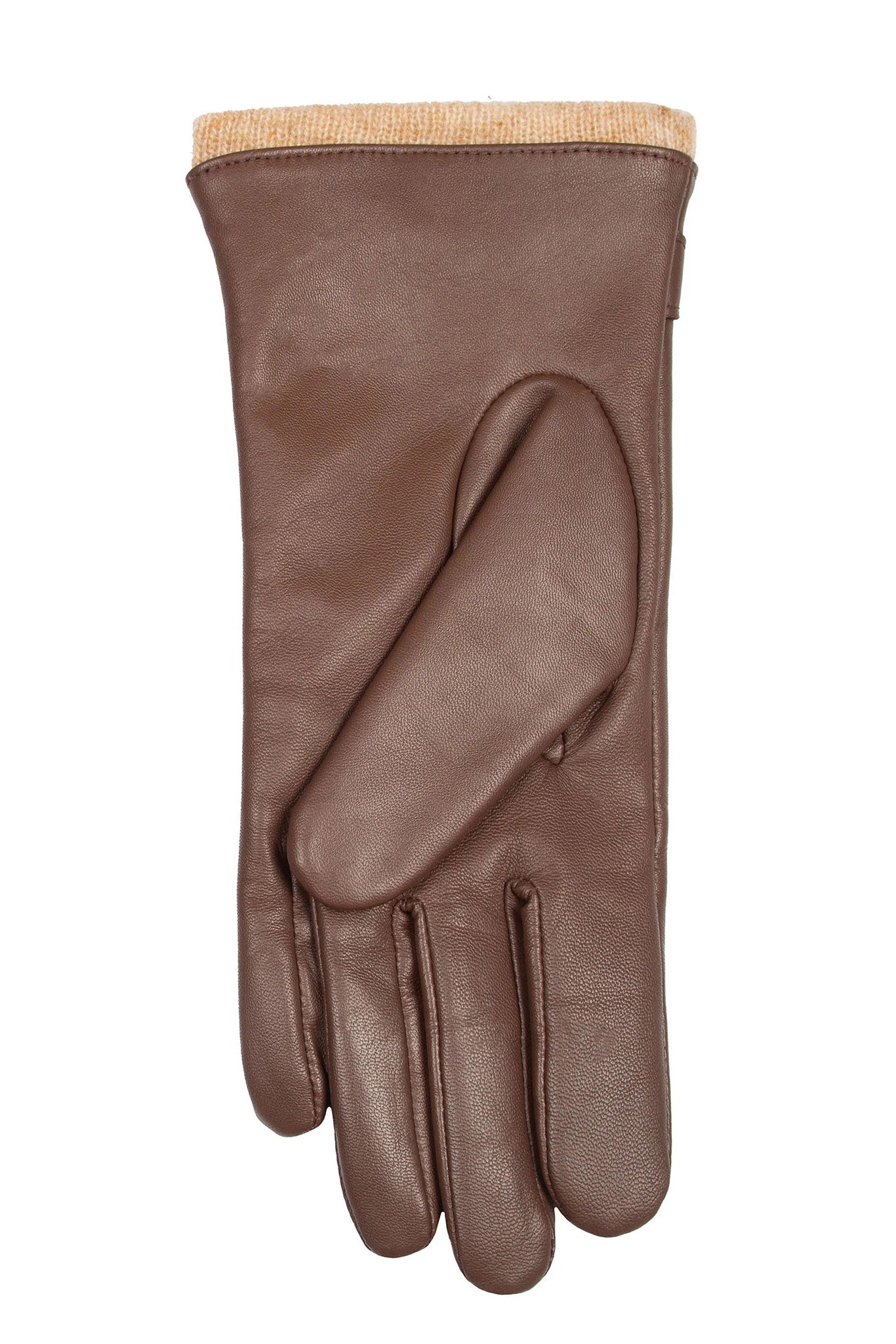 Dents Touchscreen Water-Resistant Wool Lined Leather Gloves - Chestnut
