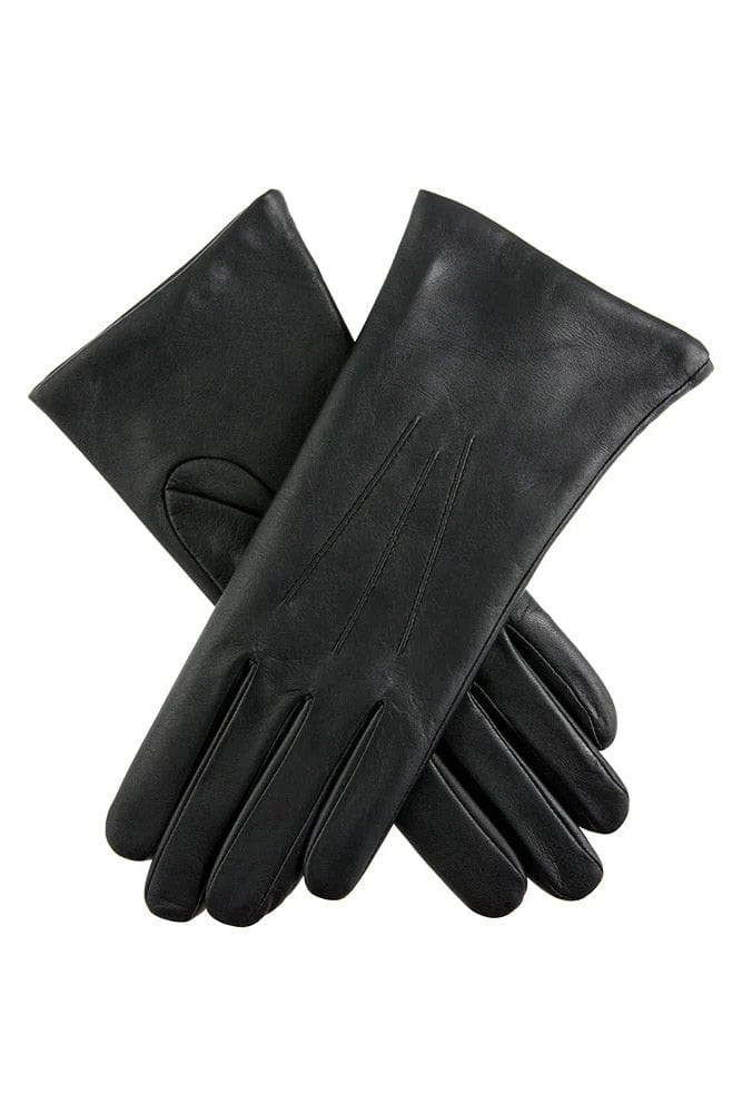 Dents Womens Isabelle Cashmere Lined Hairsheep Leather Gloves - Black