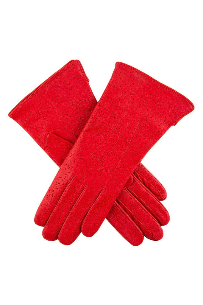 Dents Womens Jessica Classic Imipec Leather Gloves - Berry