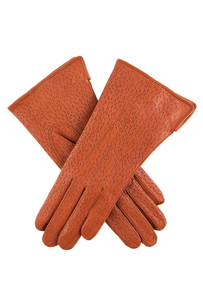 Dents Womens Jessica Classic Imipec Leather Gloves - Cognac