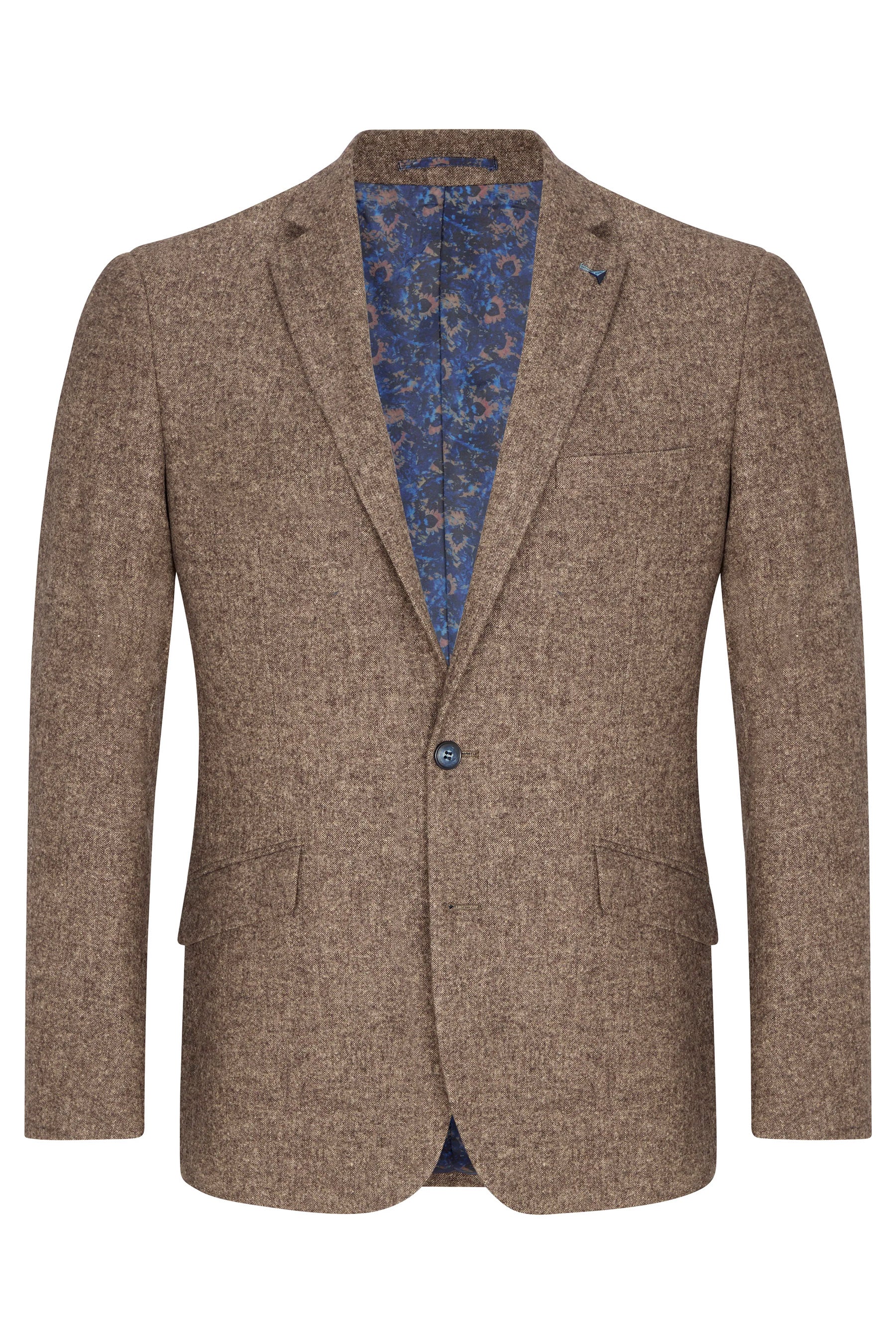 Douglas & Grahame Drifter Bordeaux Wool Melange Jacket - Soft Brown