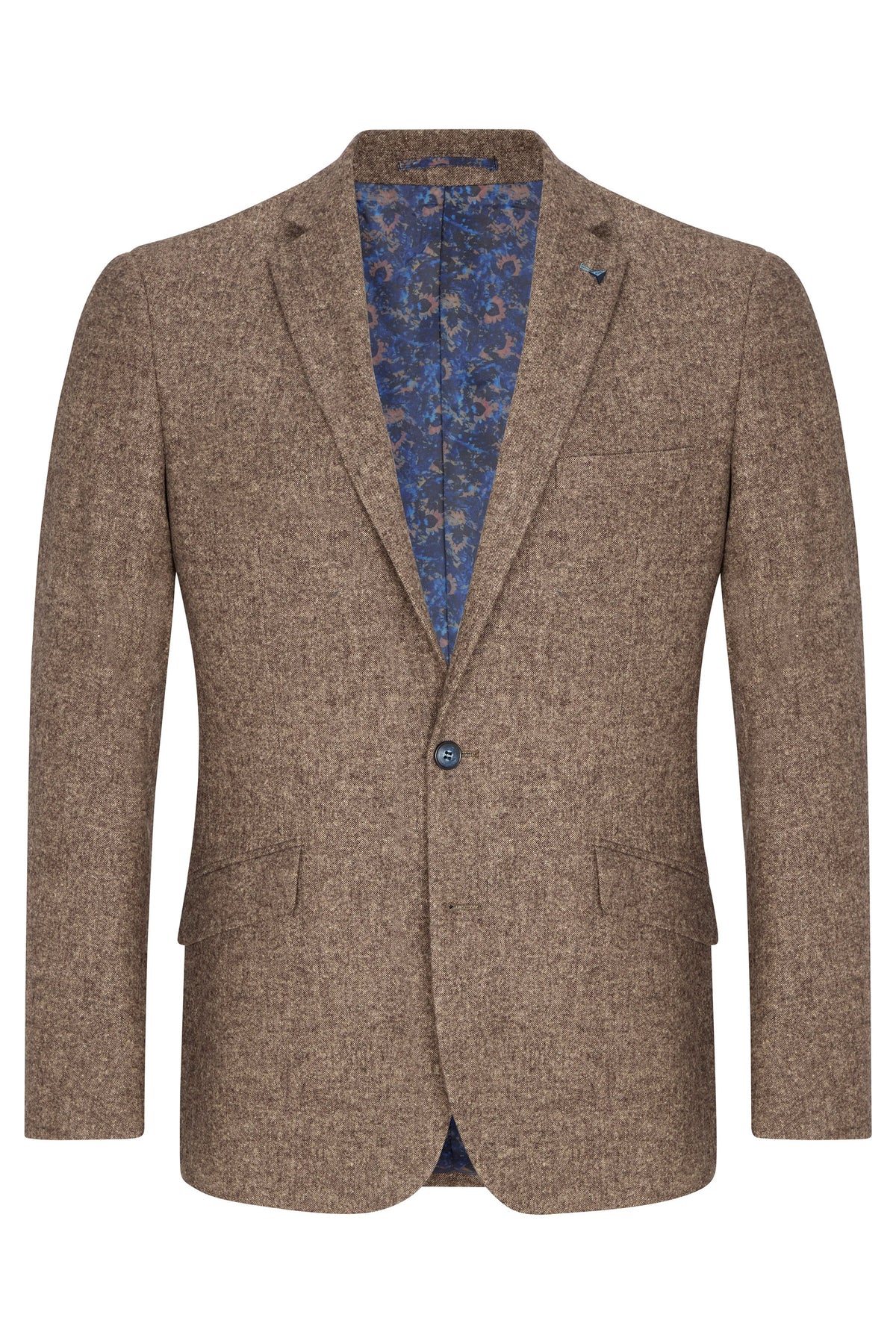 Douglas & Grahame Drifter Bordeaux Wool Melange Jacket - Soft Brown