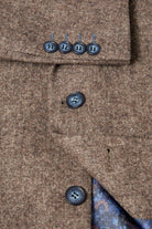 Douglas & Grahame Drifter Bordeaux Wool Melange Jacket - Soft Brown