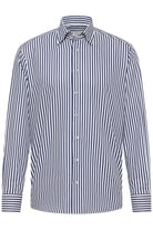 Eterna Modern Fit Bengal Stripe Shirt - Navy/White