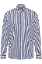 Eterna Modern Fit Bengal Stripe Shirt - Navy/White