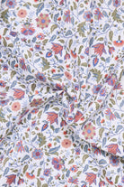 Eterna Modern Fit Floral Leaf Shirt - White/Multi