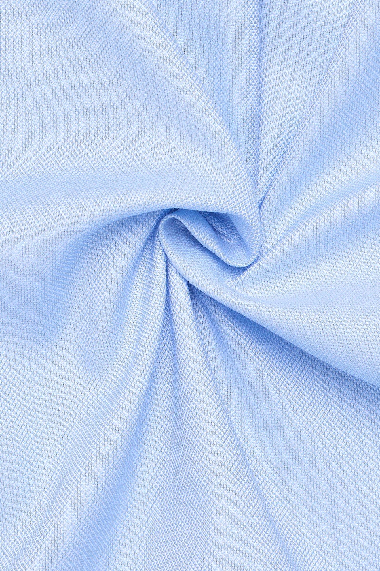 Eterna Modern Fit Micro Texture Shirt with Trim - Light Blue