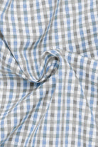 Eterna Modern Fit Neat Check Shirt - Blue/Grey
