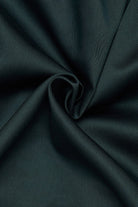 Eterna Modern Fit Plain Cotton Satin Shirt - Dark Green