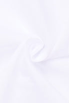 Eterna Modern Fit Plain Shirt with Black Trim - White