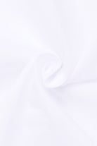 Eterna Modern Fit Plain Shirt with Navy Trim - White