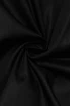 Eterna Modern Fit Plain Shirt with Trim - Black