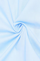 Eterna Modern Fit Plain Shirt with Trim - Light Blue