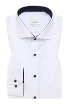 Eterna Modern Fit Plain Twill Cover Shirt - White