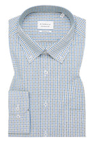 Eterna Modern Fit Printed Short Sleeve Shirt - Green/Multi