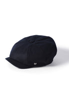 Failsworth Alfie Melton Bakerboy Wool Blend Cap - Navy