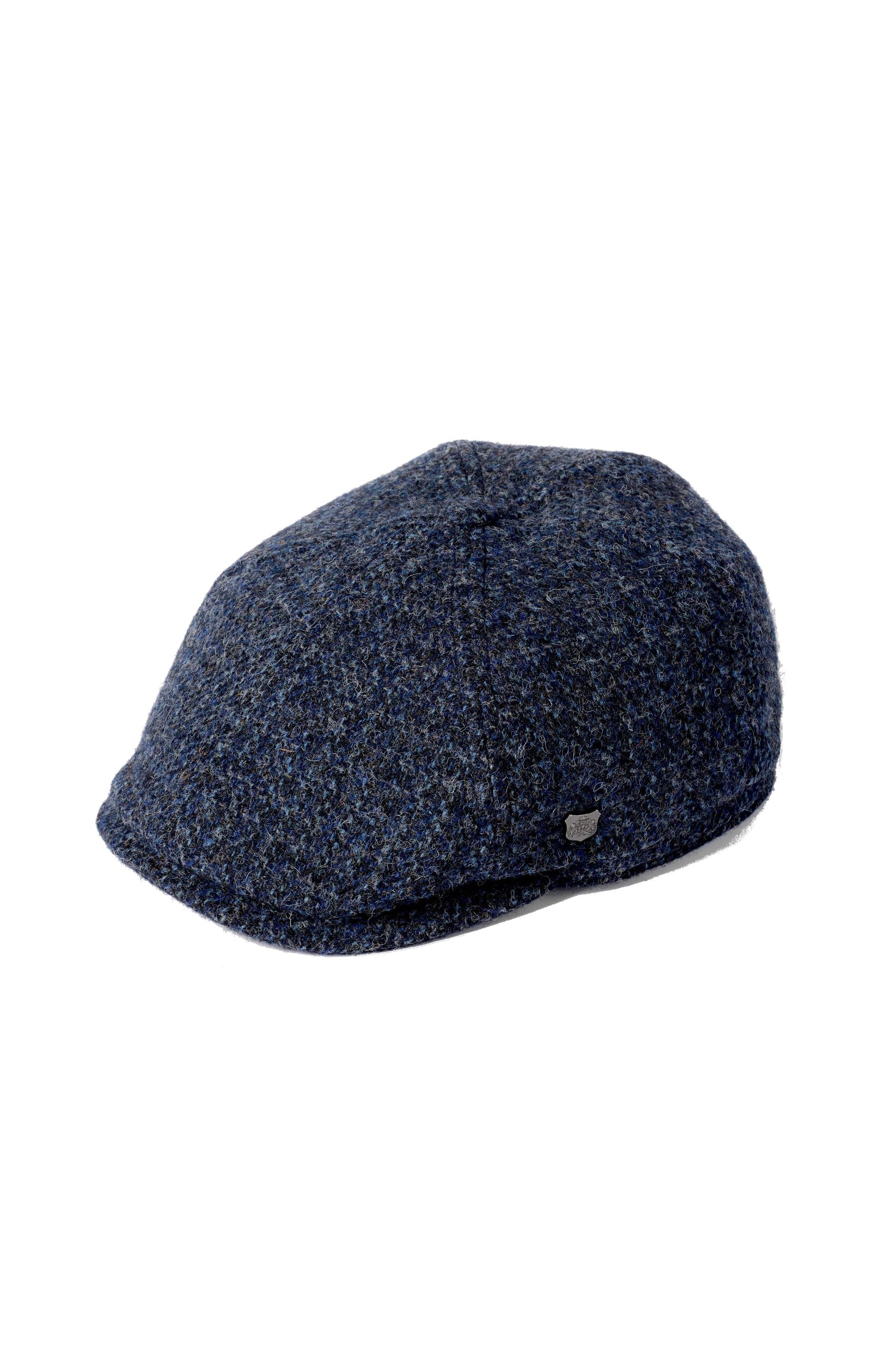 Failsworth Hudson Harris Tweed Bakerboy Cap - Blue Check