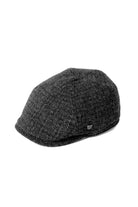 Failsworth Hudson Harris Tweed Bakerboy Cap - Charcoal