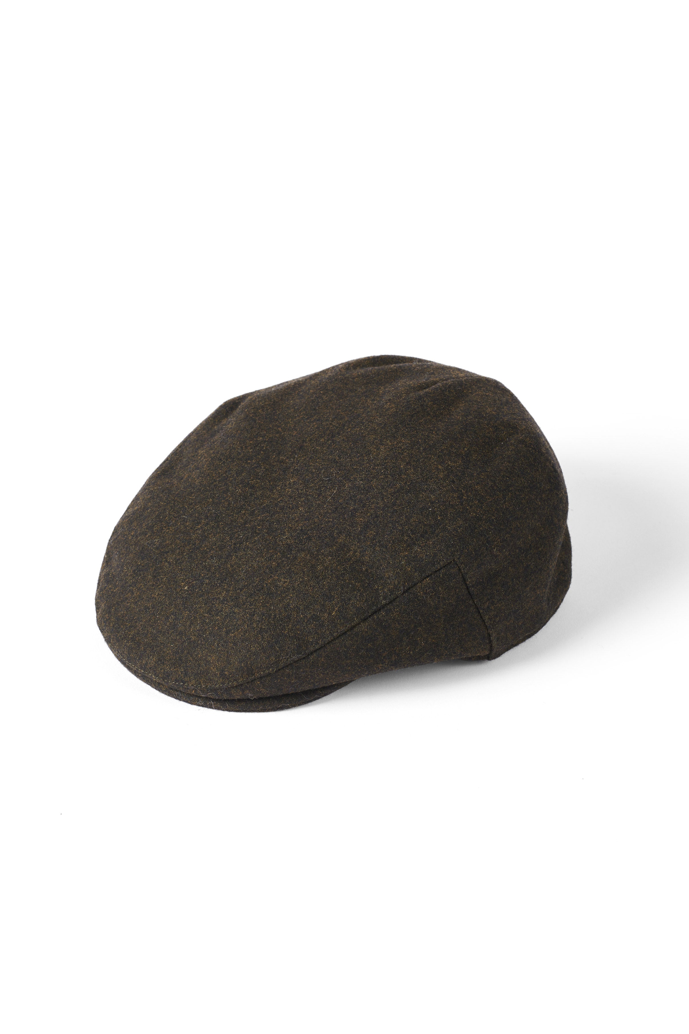 Failsworth Melton Wool Blend Flat Cap - Loden