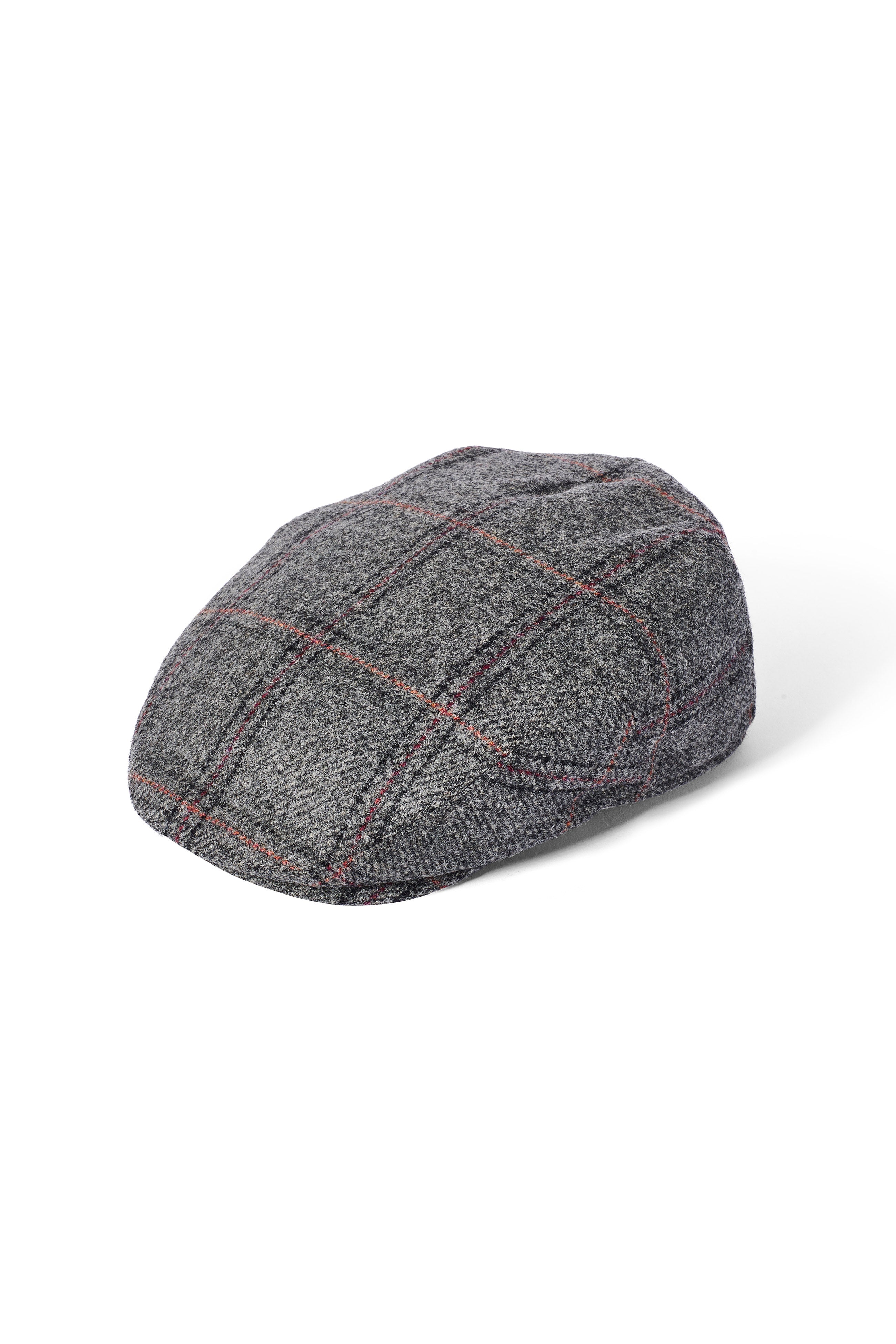 Failsworth Newbury Check Flat Cap - Grey Check