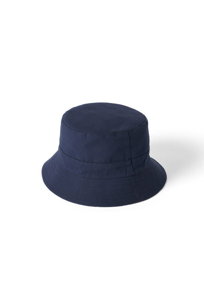 Failsworth Reversible Cotton Bucket Hat - Navy/Leaf