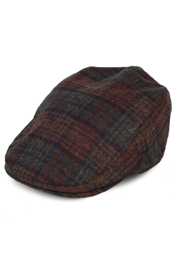 Failsworth Westerdale Flat Cap with Earflaps - Brown/Multi