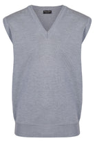 Franco Ponti Medium Weight Merino Wool Slipover - Silver