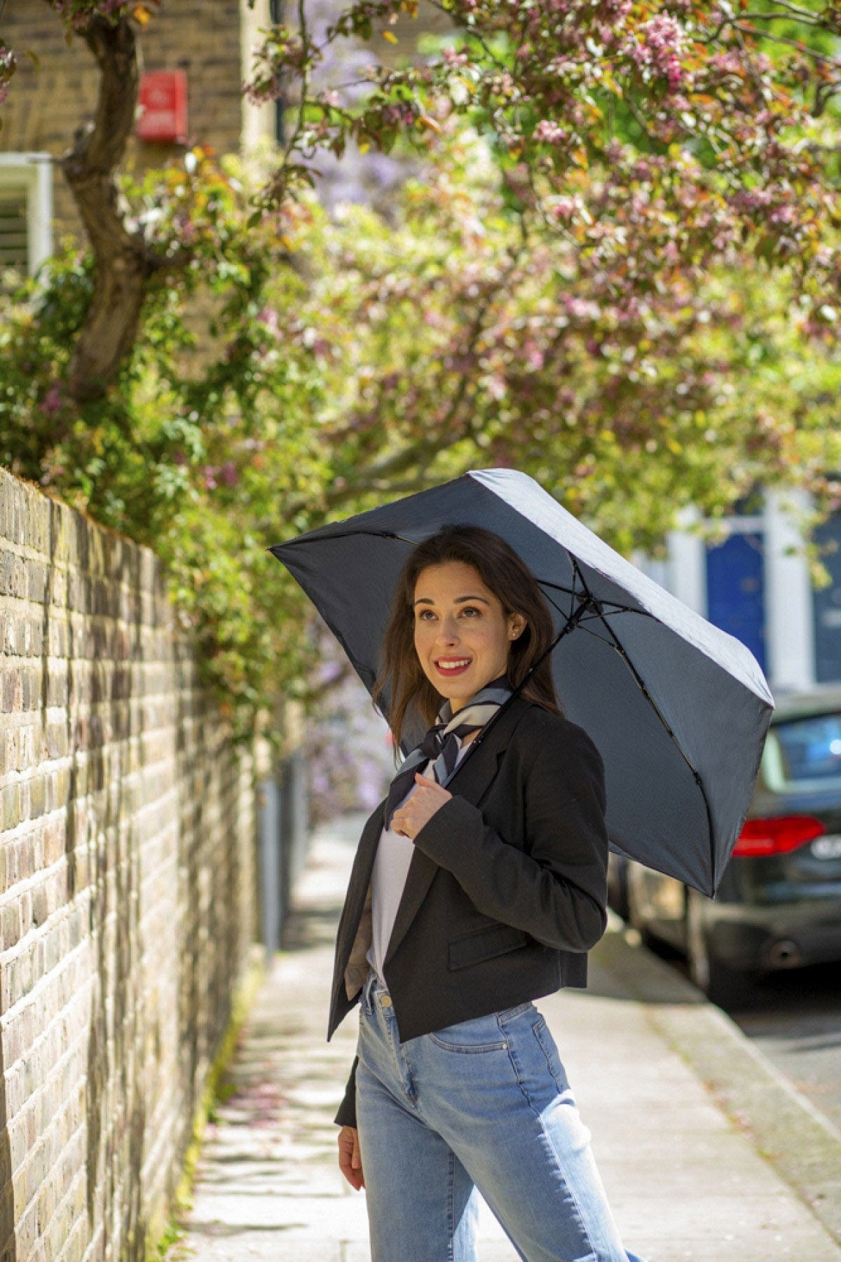 Fulton Aerolite Lightweight Folding Umbrella - Black L891_BLACK_OS