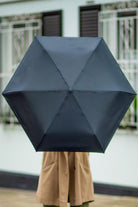 Fulton Open & Close Plain Superslim-1 Automatic Folding Umbrella - Black L710_OPEN&CLOSE-1_BLACK