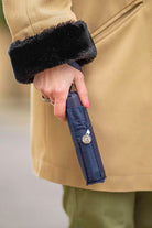 Fulton Tiny Compact Plain Folding Umbrella - Navy L500_TINY1_NAVY