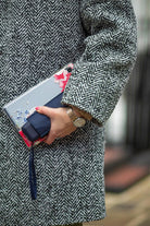 Fulton Tiny Compact Plain Folding Umbrella - Navy L500_TINY1_NAVY